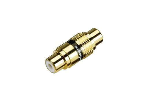 ข้อต่อสายสัญญาณ อุปกรณ์เสริมเครื่องเสียง AUDIOQUEST:RCA COUPLER (RCA FEMALE TO RCA FEMALE) (ราคาต่อตัว)